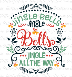 Christmas - Jingle Bells ~ Clear Waterslide