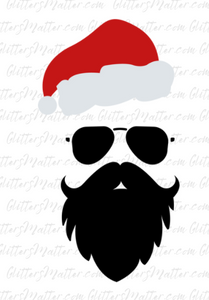 Christmas - Santa Face with Glasses