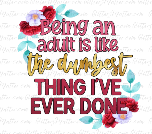 Being an Adult ~ Clear Waterslide