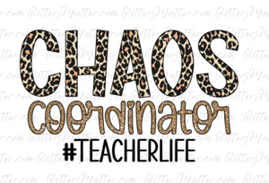 Teacher - Chaos Coordinator ~ Clear Waterslide