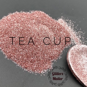 Tea Cup - Metallic Glitter