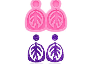 Leaf Layered Earring - Small - Silicone Mold